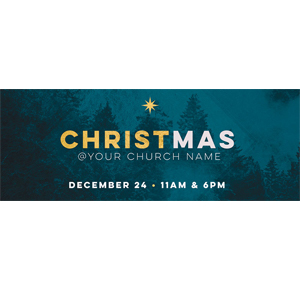 christmas teal banner