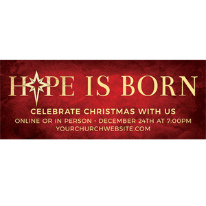 hope is born red banner