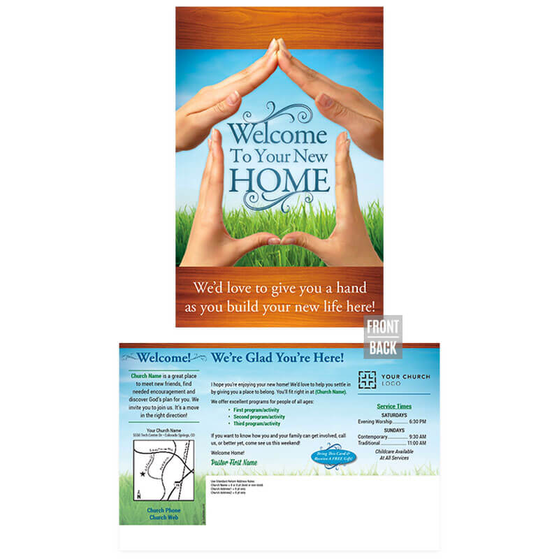 Church Postcard New Mover Welcome to Neighborhood - Welcome